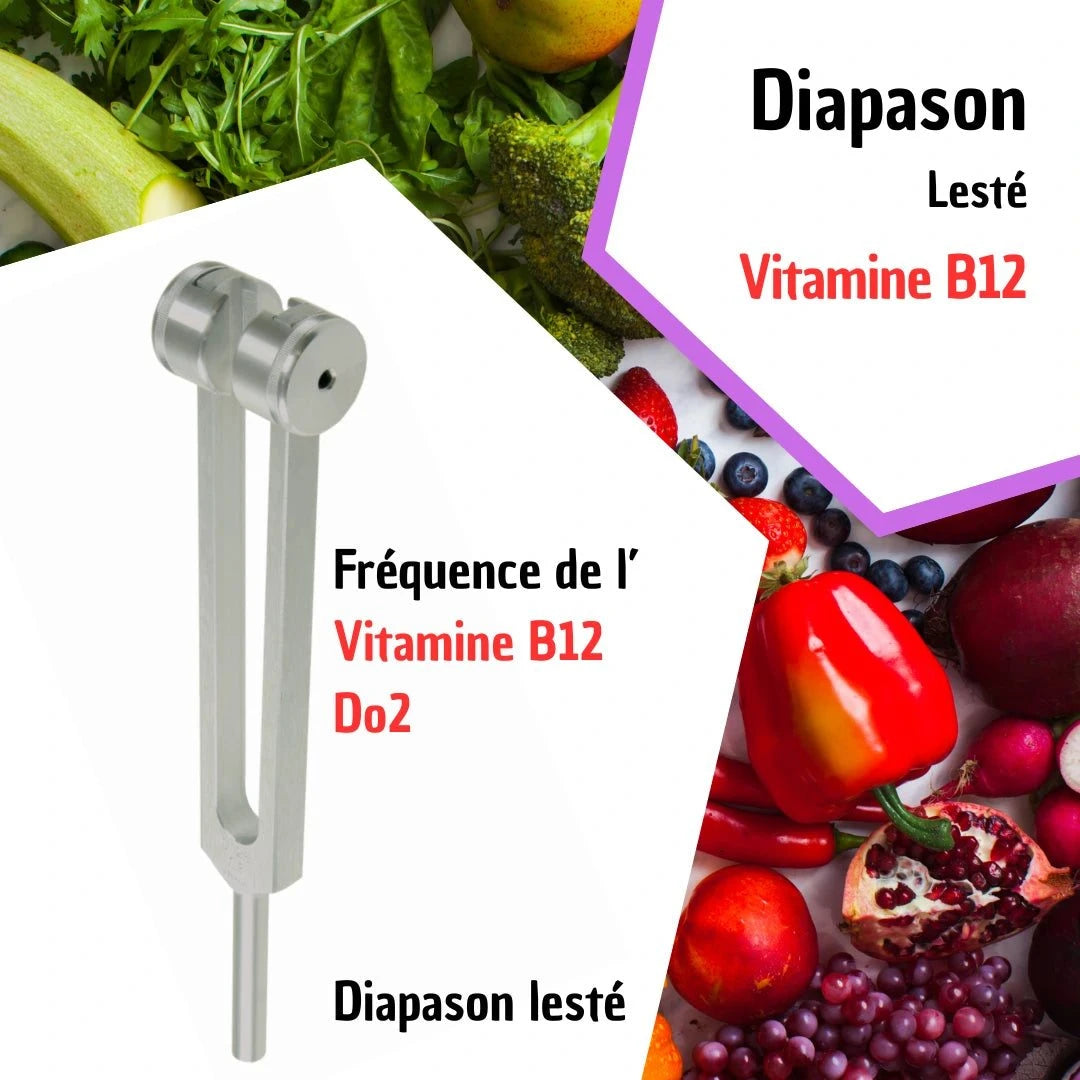 🎵 Vitamin B12 Therapeutic Tuning Fork - Energy & Vitality