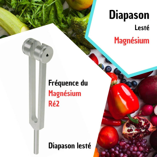 Diapasón terapéutico de magnesio D2 - Relajación y relajación profunda