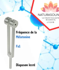 Diapason Mélatonine - Fa1 avec housse velours pour transformer votre sommeil