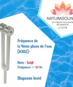 Diapason Lesté Naturasounds H3O2 Sol# 52 Hz - Thérapie Sonore